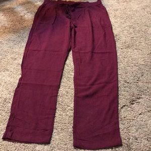 Tie waist pants